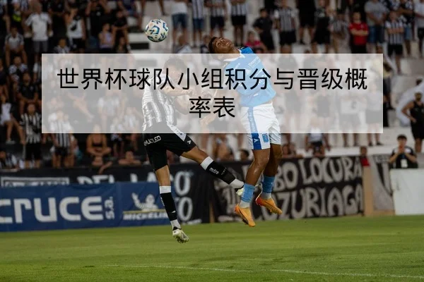 世界杯球队小组积分与晋级概率表